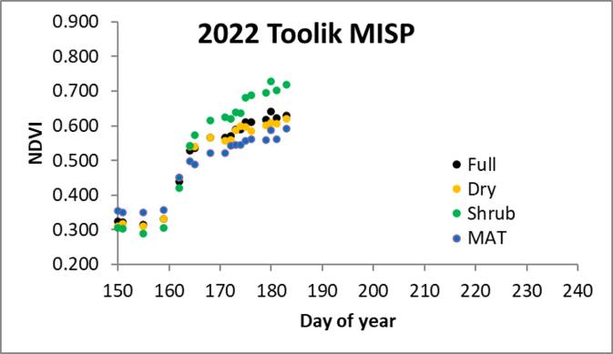 Toolik MISP NDVI 07/06